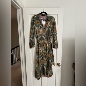 Zara belted midi dress